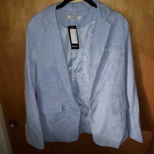 NWT Nasty Gal Baby Blue Corduroy Blazer